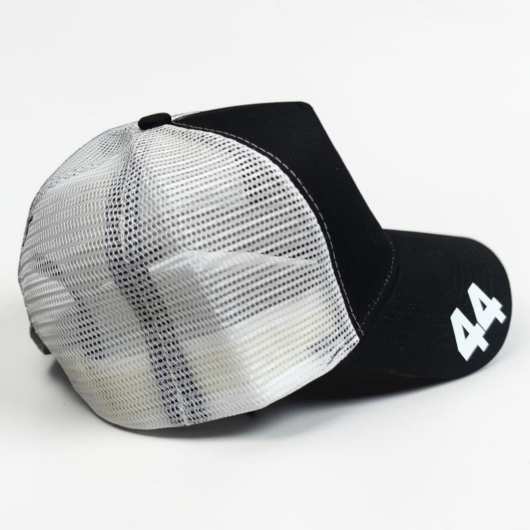 Gorra Ferrari Negra #44 | Scuderia Ferrari Fórmula 1 Estilo Hamilton Ajustable