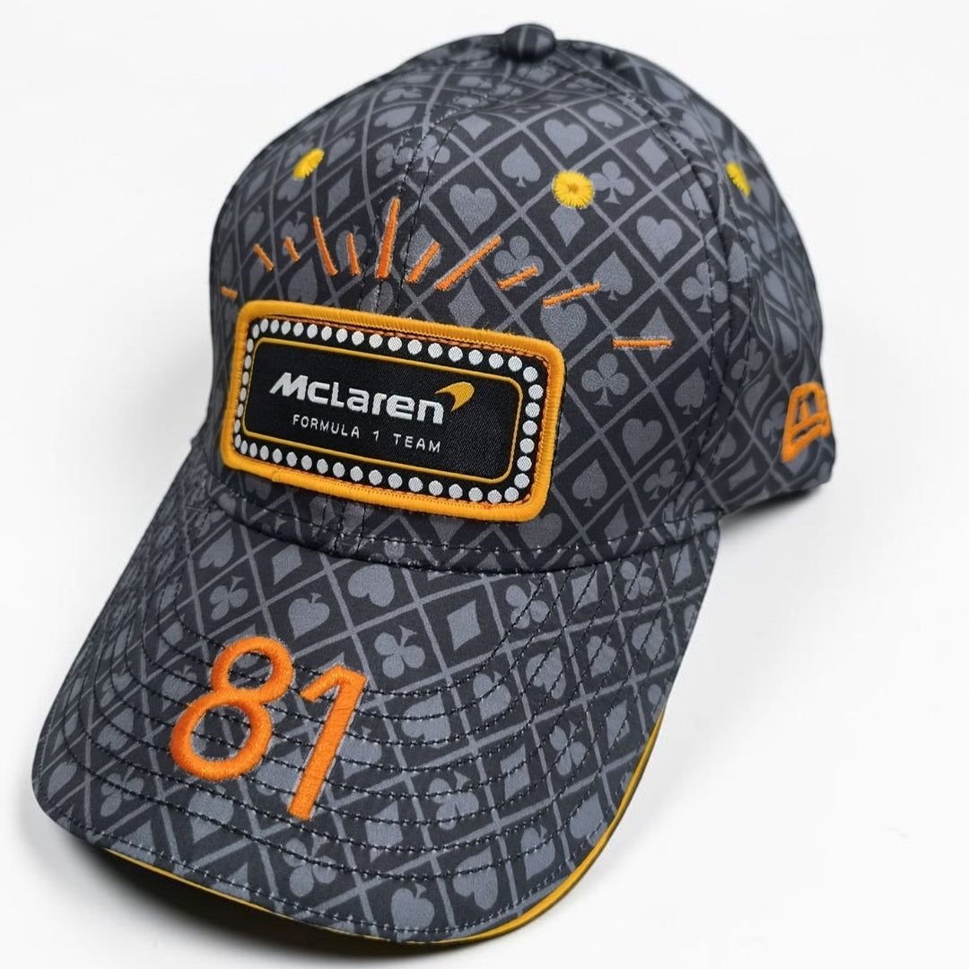 Gorra McLaren #81 | Gorra Fórmula 1 Oscar Piastri Ajustable Estilo Racing