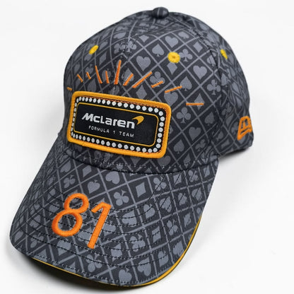 Gorra McLaren #81 | Gorra Fórmula 1 Oscar Piastri Ajustable Estilo Racing