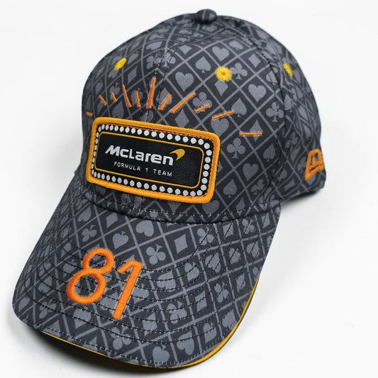 Gorra McLaren #81 | Gorra Fórmula 1 Oscar Piastri Ajustable Estilo Racing