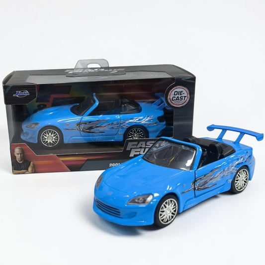 Honda S2000 2001 Azul Rápidos y Furiosos 1:32 Jada | Auto a Escala de Colección