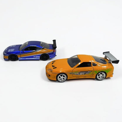 Combo Nissan Silvia y Toyota Supra 1:32 Jada Rápidos y Furiosos | Autos a Escala de Colección