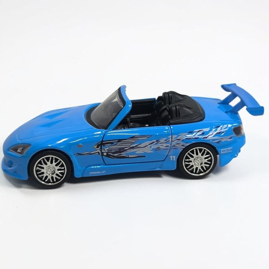 Honda S2000 2001 Azul Rápidos y Furiosos 1:32 Jada | Auto a Escala de Colección