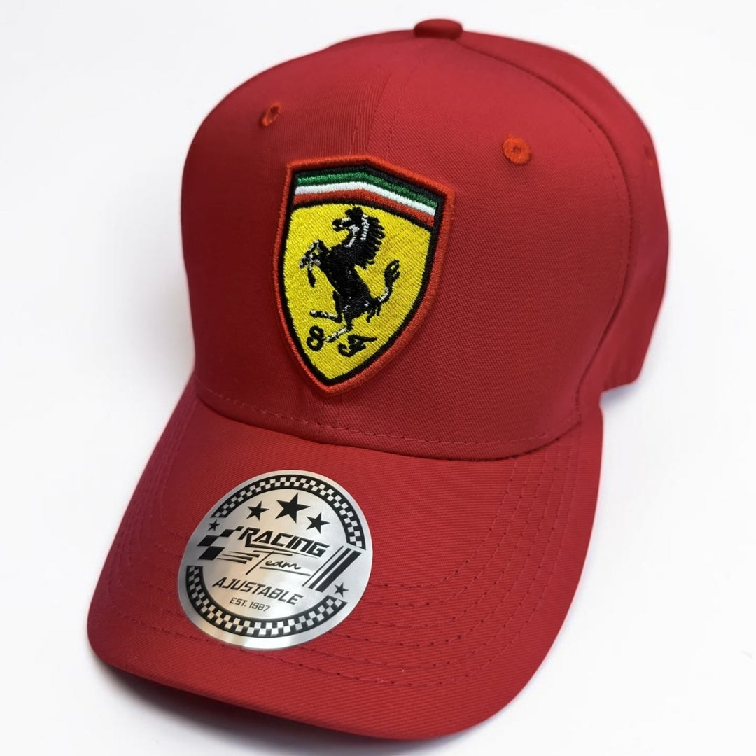 Gorra Ferrari Scuderia Ferrari | Gorra Fórmula 1 Ajustable Estilo Racing