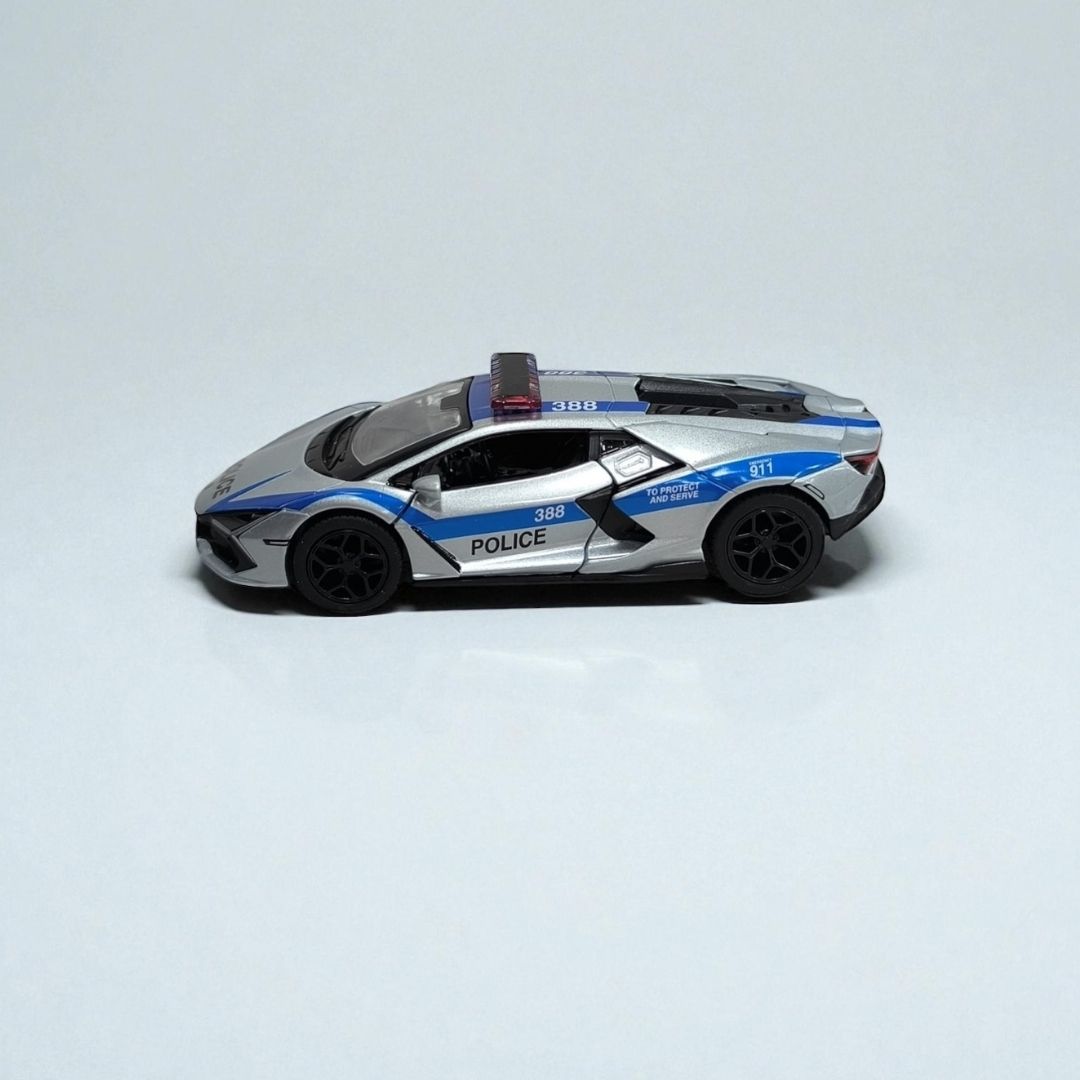 Lamborghini Revuelto Policía y Bomberos 1:32 – Edición de Colección en Metal | Superauto de Rescate