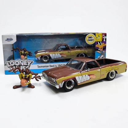 Chevrolet El Camino 1967 Tasmania Looney Tunes Escala 1:24 | Auto Clásico Modelo de Colección