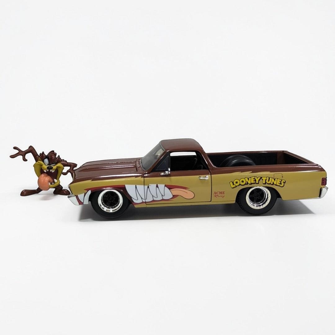 Chevrolet El Camino 1967 Tasmania Looney Tunes Escala 1:24 | Auto Clásico Modelo de Colección