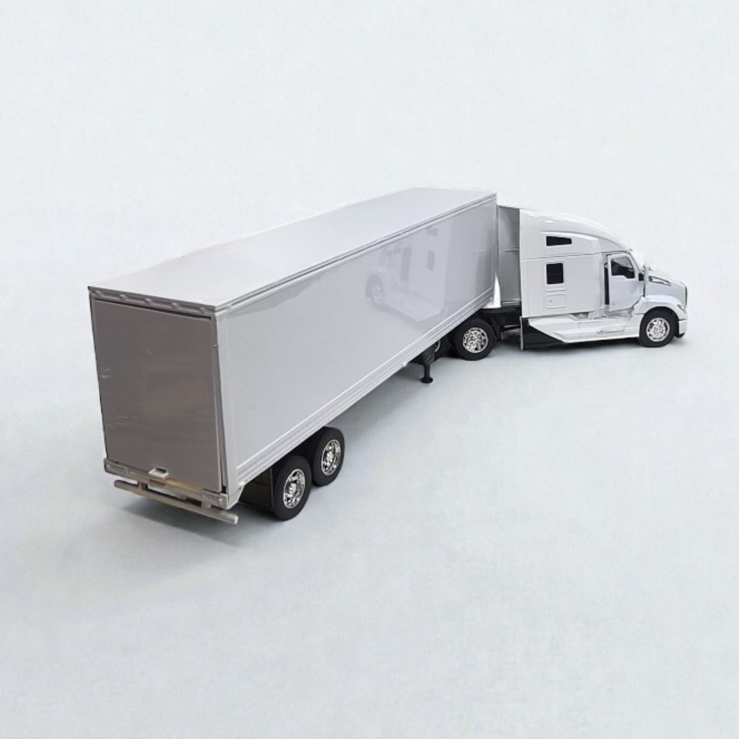 Kenworth T680 con Tráiler Escala 1:32 – Tractocamión de Larga Distancia de Colección