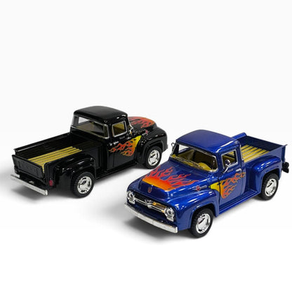 Ford F-100 Pickup 1956 1:32 Color Sorpresa con Flamas