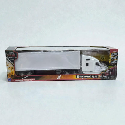 Kenworth T680 con Tráiler Escala 1:32 – Tractocamión de Larga Distancia de Colección