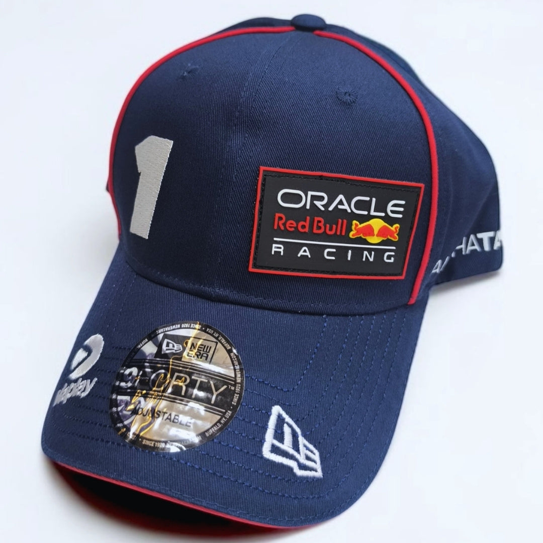 Gorra Red Bull Racing Azul #1 | Gorra Fórmula 1 Campeón Estilo Verstappen Ajustable