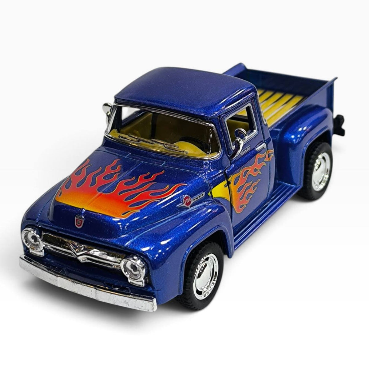 Ford F-100 Pickup 1956 1:32 Azul con Flamas