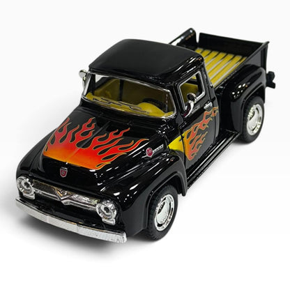 Ford F-100 Pickup 1956 1:32 Negra con Flamas