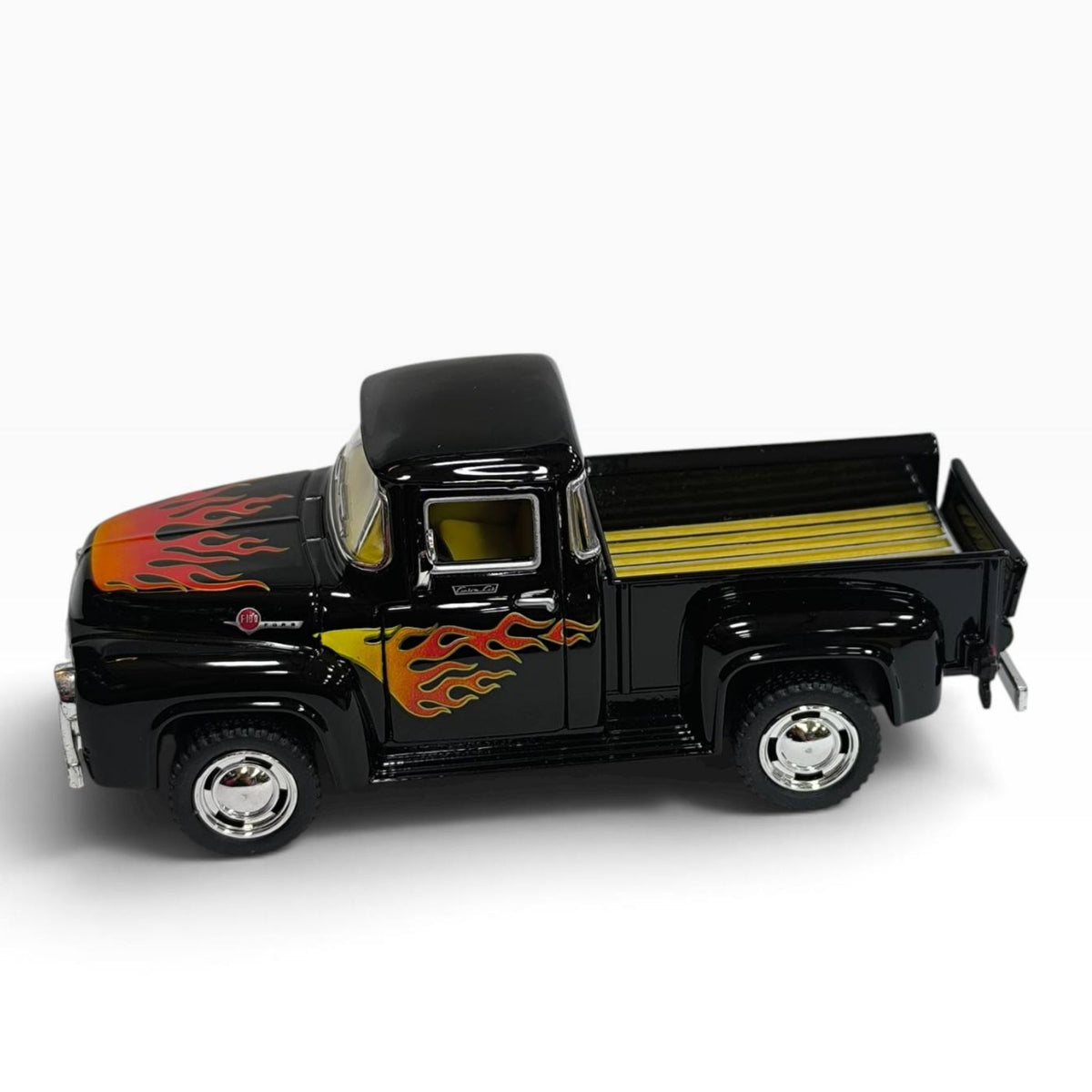 Ford F-100 Pickup 1956 1:32 Negra con Flamas