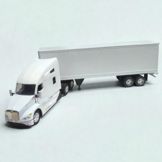 Kenworth T680 con Tráiler Escala 1:32 – Tractocamión de Larga Distancia de Colección