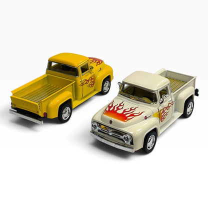 Ford F-100 Pickup 1956 1:32 Color Sorpresa con Flamas