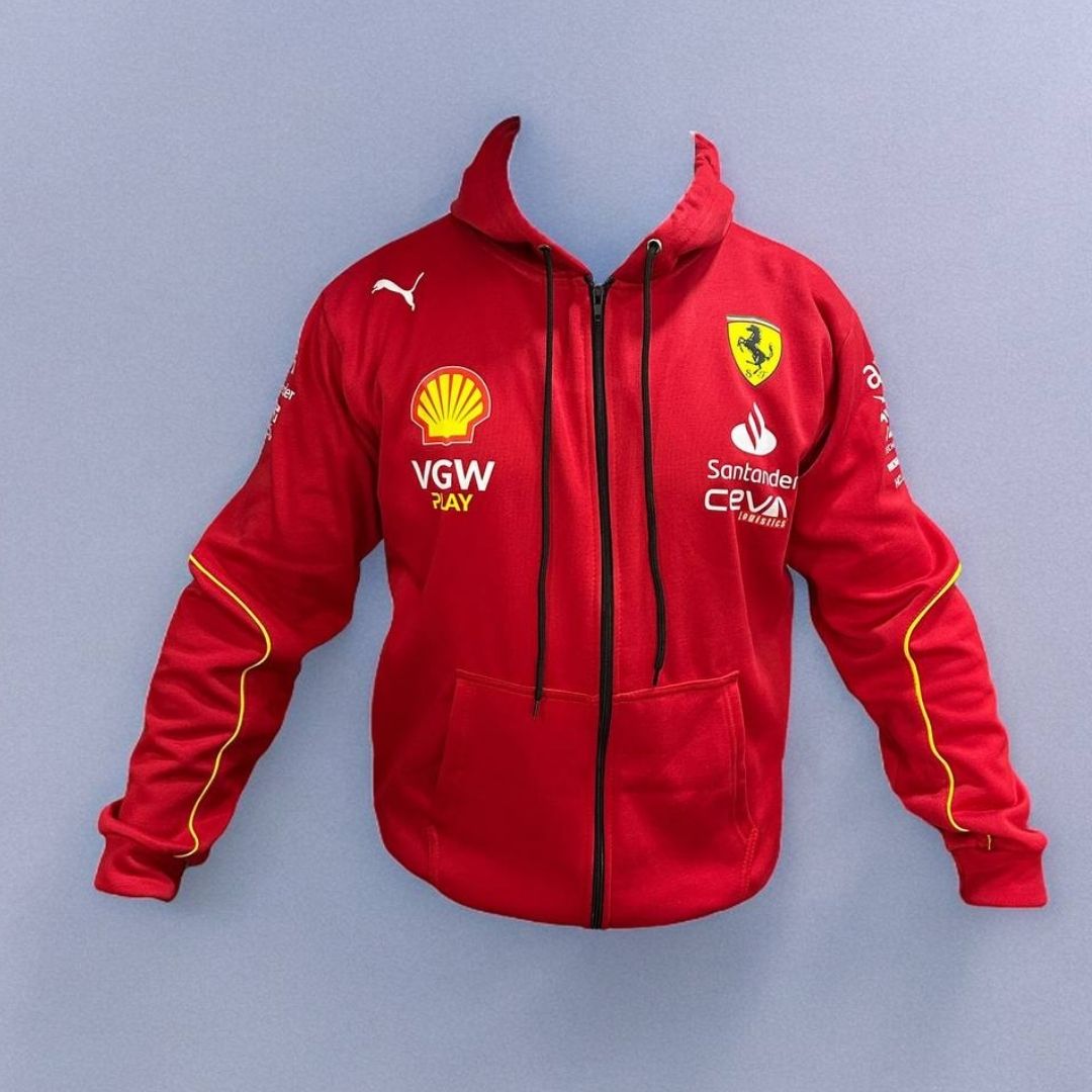 Chaqueta Ferrari 55 Carlos Sainz - Elegancia y Velocidad en Cada Detalle