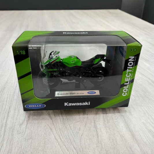 Modelo a Escala Kawasaki Ninja ZX-10R 1:18 - Réplica Detallada de una Leyenda del Deporte Motor