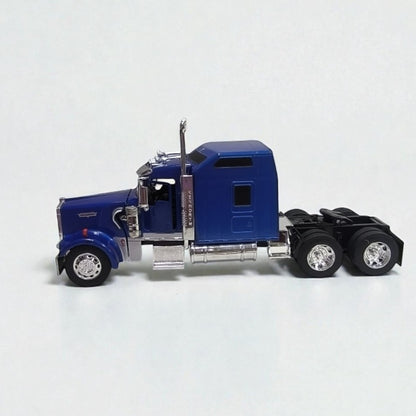 Kenworth W900 Cabezal Negro y Azul Escala 1:32 – Tractocamión Clásico de Colección
