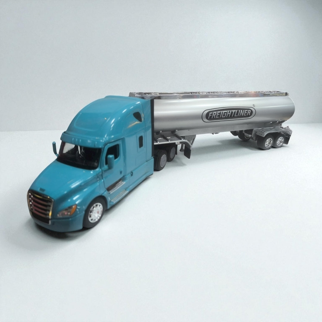 Freightliner Cascadia 1:32 Tanque – Modelo de Colección en Metal (Azul Claro)