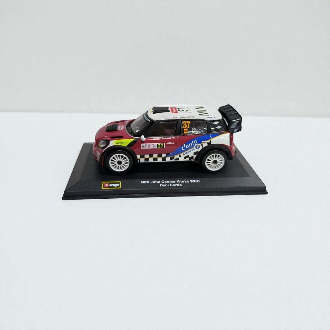 Mini John Cooper Works WRC Dani Sordo 1:32 – Edición de Colección en Metal | Rally Legend