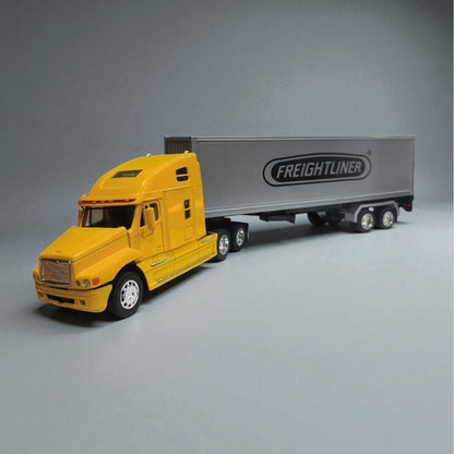 Freightliner Columbia 1:32 con Contenedor – Modelo de Colección en Metal (Amarillo)