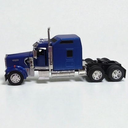 Kenworth W900 Cabezal Negro y Azul Escala 1:32 – Tractocamión Clásico de Colección