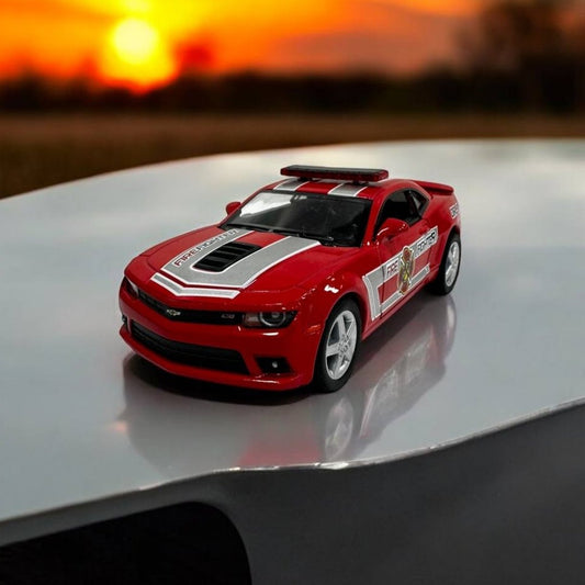 Chevrolet Camaro 2014 Bomberos 1:32 – Modelo a Escala – Vehículo de Emergencia Detallado