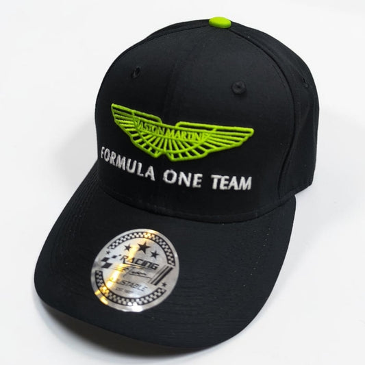 Gorra Aston Martin Negra | Gorra Fórmula 1 Ajustable Estilo Racing Premium