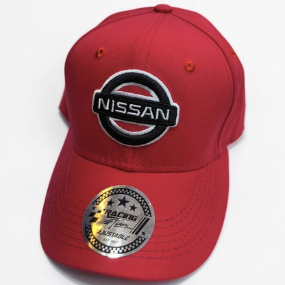 Gorra Nissan Roja | Gorra Automotriz Ajustable Estilo Racing