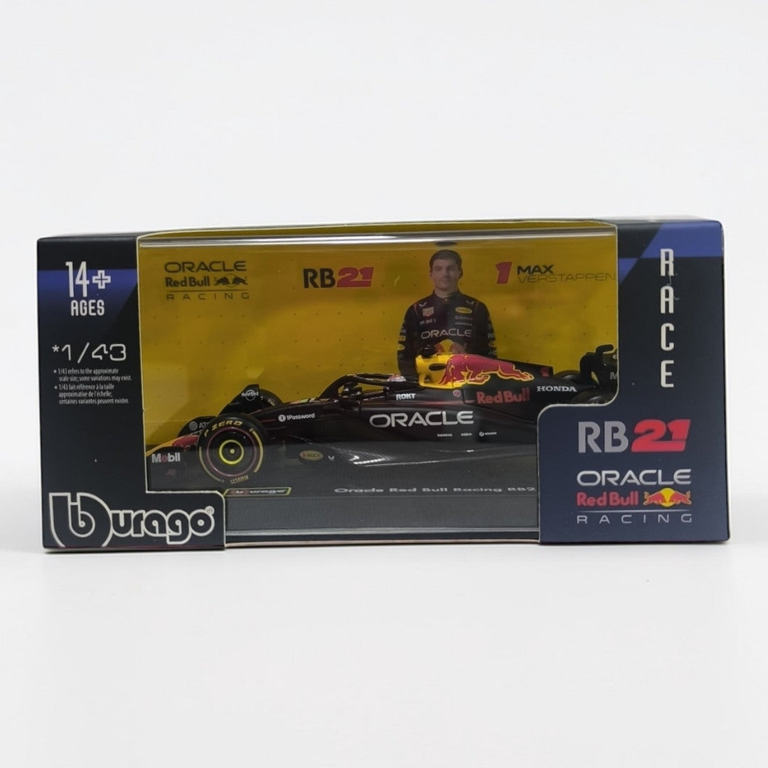 Red Bull RB21 #1 Max Verstappen 1:43 Bburago – Auto Fórmula 1 de Colección