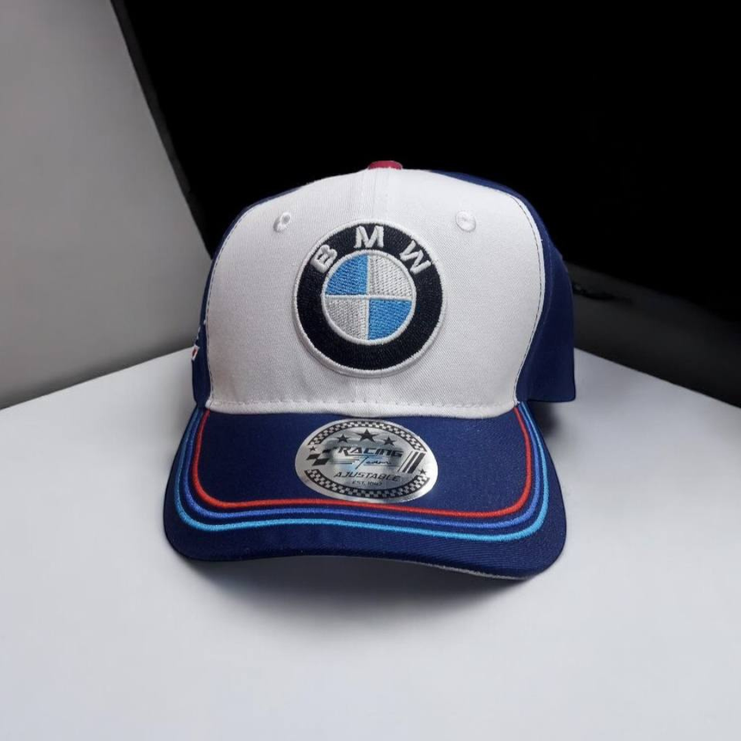 Gorra BMW Azul y Blanco – Estilo Deportivo y Elegancia Motorsport
