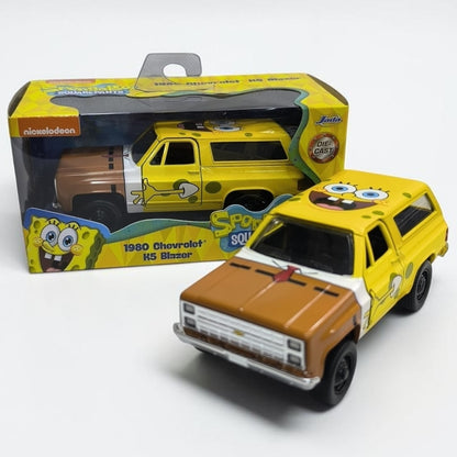 Chevrolet K5 Blazer 1980 Bob Esponja 1:32 Jada | Camioneta a Escala de Colección