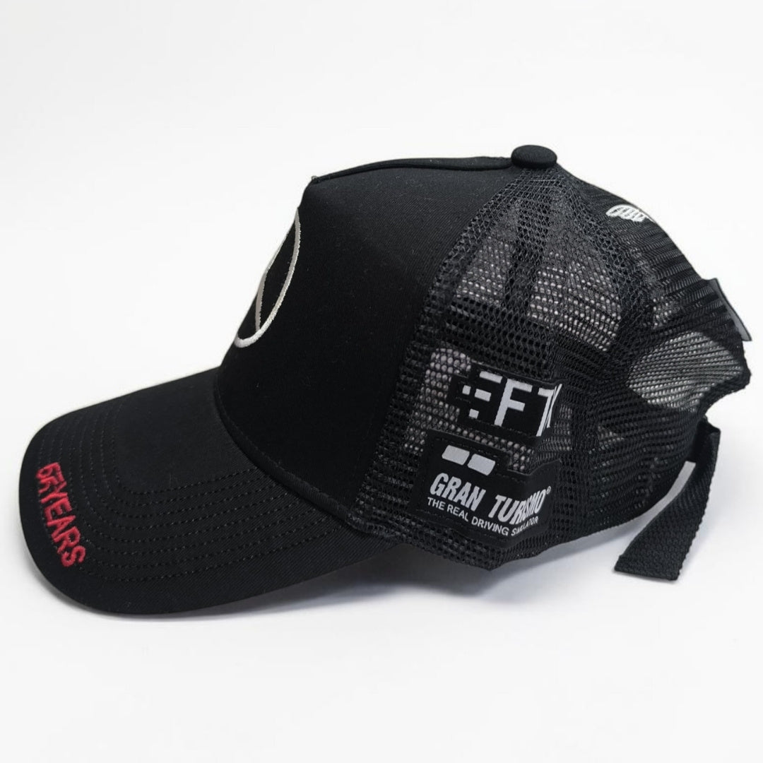 Gorra Mercedes AMG Petronas Negra con Malla | Gorra Trucker Fórmula 1 Ajustable