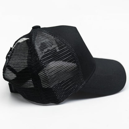 Gorra Mercedes AMG Petronas Negra con Malla | Gorra Trucker Fórmula 1 Ajustable