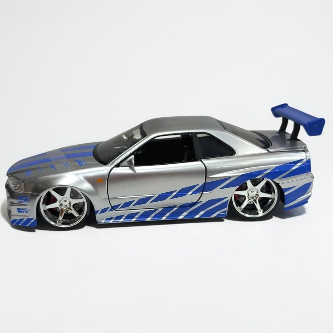Nissan Skyline GT-R R34 Rápidos y Furiosos 1:24 Jada | Auto a Escala de Colección