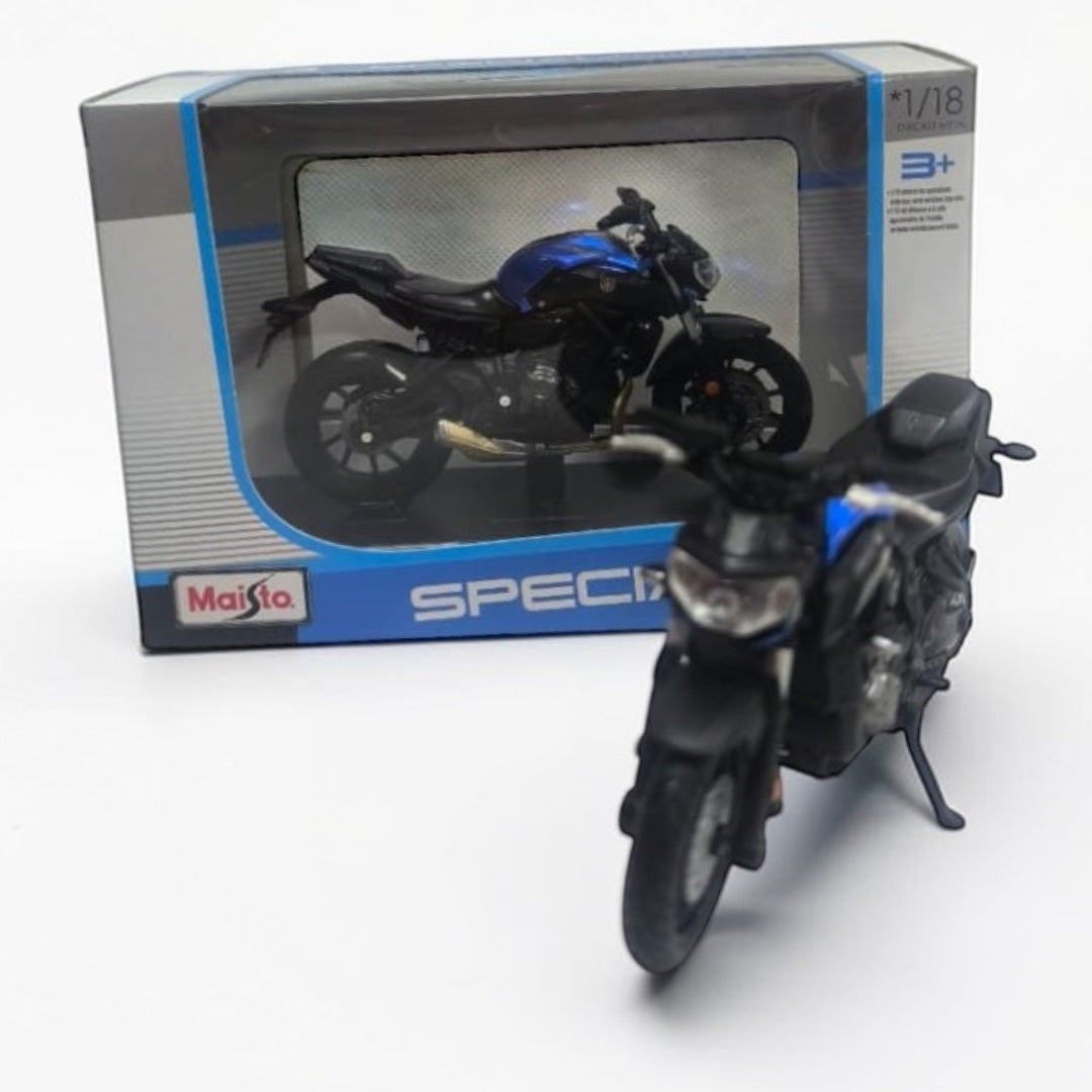 Yamaha MT-07 Maisto Escala 1:18 | Moto Deportiva Naked Modelo de Colección