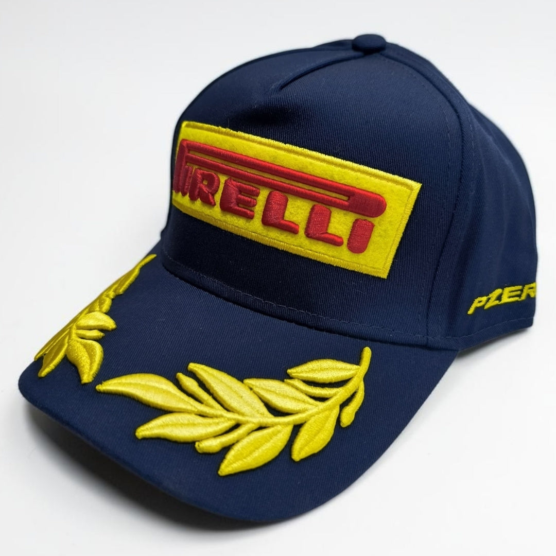 Gorra Pirelli Azul | Gorra Oficial Estilo Fórmula 1 Ajustable