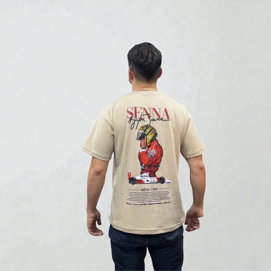 Camiseta Ayrton Senna – Tributo al Ícono Eterno de la Fórmula 1
