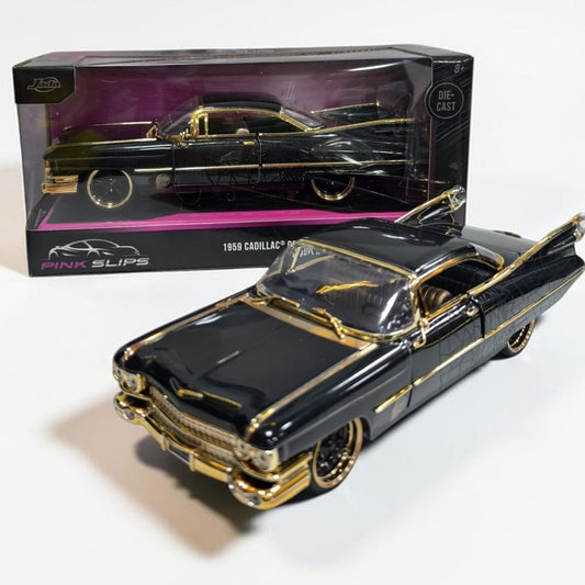 Cadillac Coupe DeVille 1959 Pink Slips 1:24 Jada | Auto Clásico de Colección