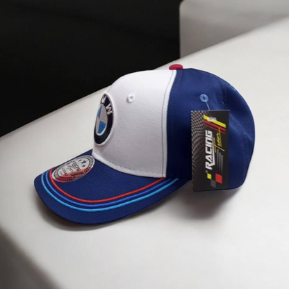 Gorra BMW Azul y Blanco – Estilo Deportivo y Elegancia Motorsport