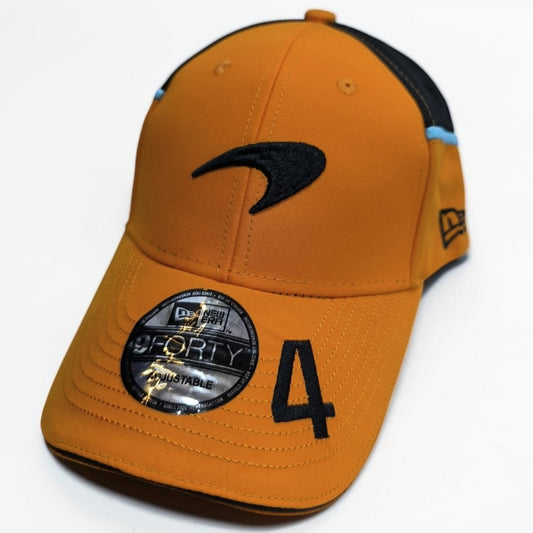 Gorra McLaren #4 | Gorra Fórmula 1 Lando Norris Ajustable Estilo Racing