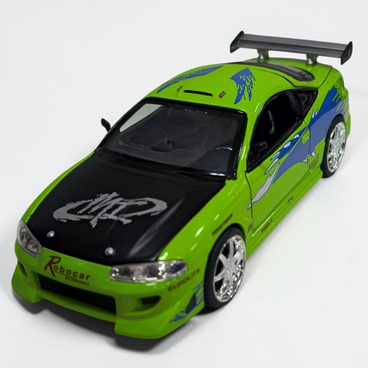Mitsubishi Eclipse Rápidos y Furiosos 1:24 Jada | Auto a Escala de Colección