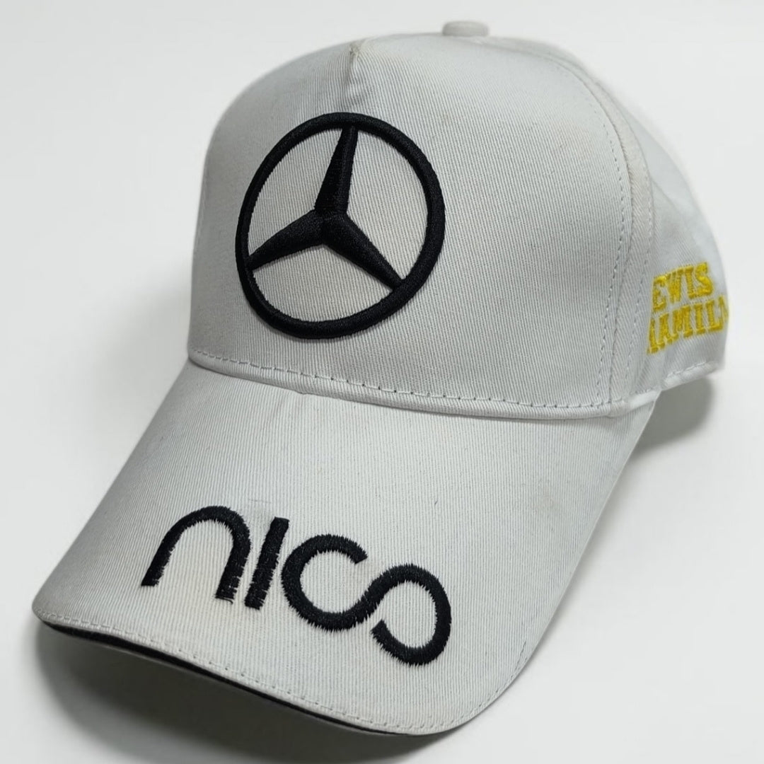 Gorra Mercedes Nico Rosberg | Gorra Fórmula 1 AMG Petronas Ajustable Estilo Campeón