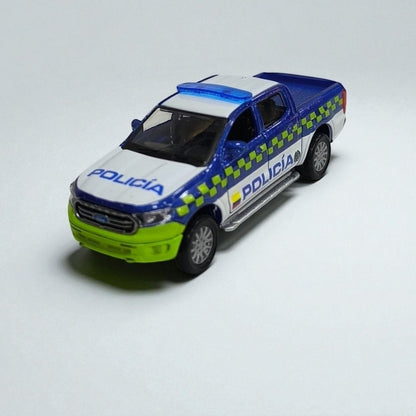 Ford Ranger Policía Colombia 1:32 – Edición de Colección en Metal | Patrulla Oficial para Exhibición