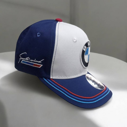 Gorra BMW Azul y Blanco – Estilo Deportivo y Elegancia Motorsport