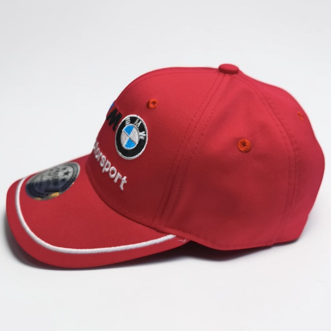 Gorra BMW Roja | Gorra Motorsport Ajustable Estilo Deportivo