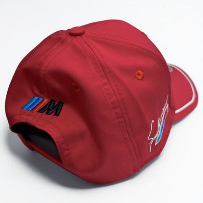 Gorra BMW Roja | Gorra Motorsport Ajustable Estilo Deportivo