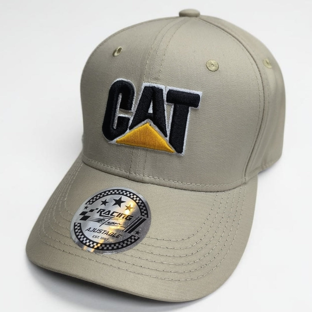 Gorra CAT Beige Caterpillar | Gorra Ajustable Estilo Workwear