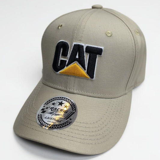 Gorra CAT Beige Caterpillar | Gorra Ajustable Estilo Workwear